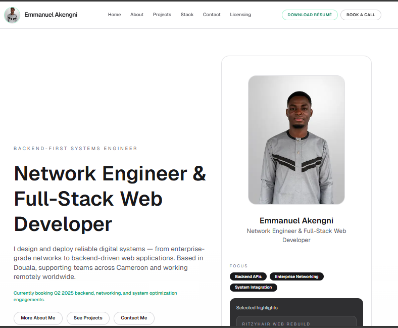 Personal Portfolio — Next.js Refresh